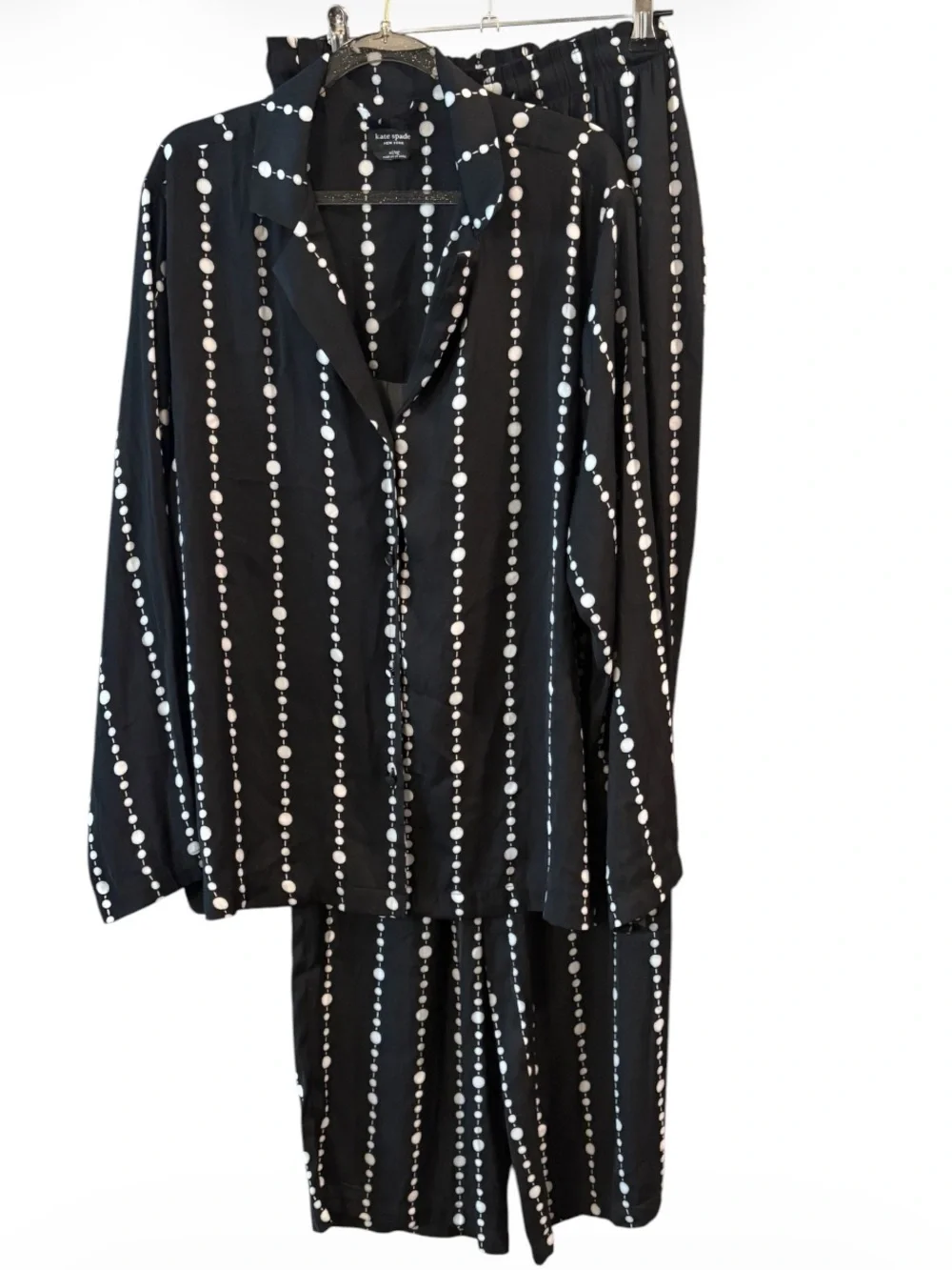 Kate Spade New York Long Notch PJ Set Size XL Quiet Luxury Feeling